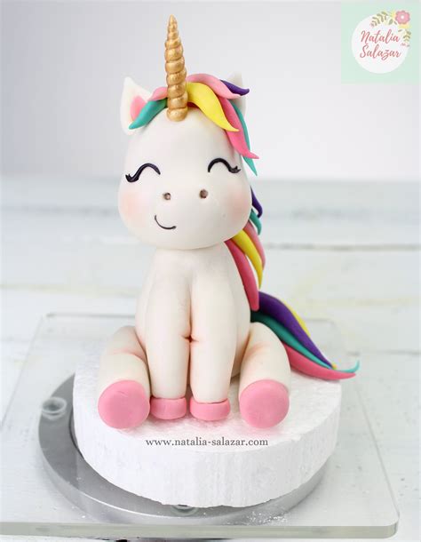 fondant unicorn cake topper